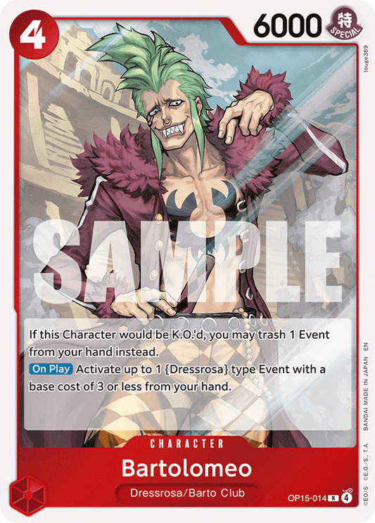 Bartolomeo (Character) (OP15-014) (R)