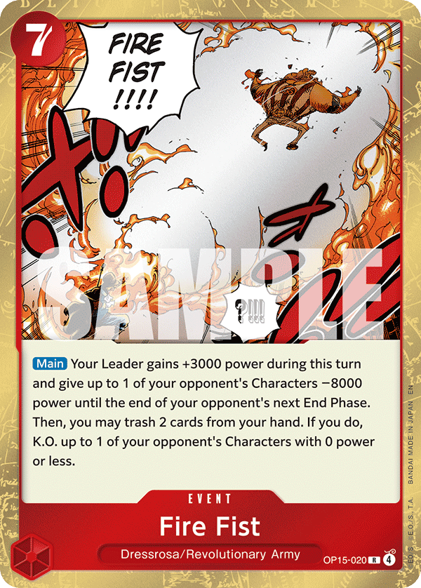 Fire Fist (Event) (OP15-020) (R)