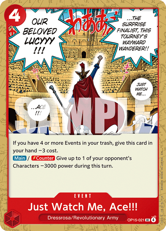 Just Watch Me, Ace!!! (Event) (OP15-021) (UC)
