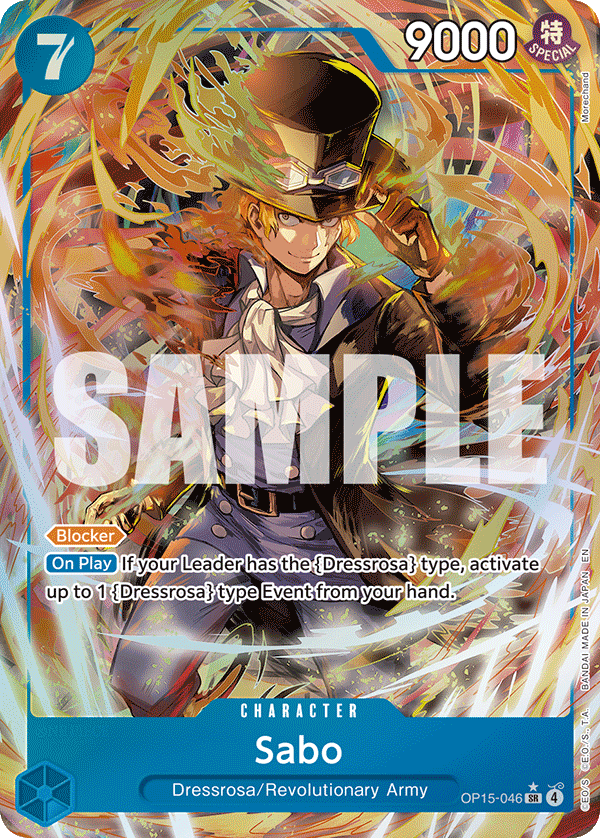 Sabo (Character) (OP15-046) (SR) (Alternate Art)