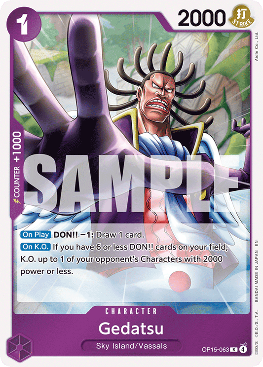 Gedatsu (Character) (OP15-063) (R)