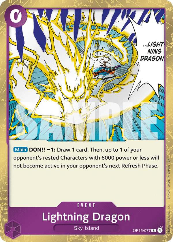 Lightning Dragon (Event) (OP15-077) (R)