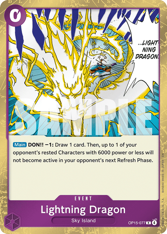 Lightning Dragon (Event) (OP15-077) (R)