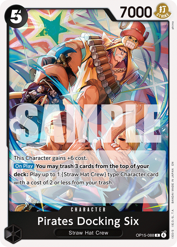 Pirates Docking Six (Character) (OP15-088) (R)