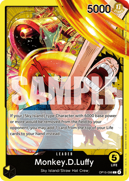 Monkey.D.Luffy (Leader) (OP15-098) (L)