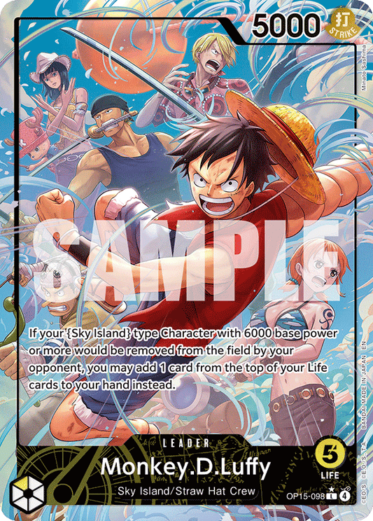 Monkey.D.Luffy (Leader) (OP15-098) (L) (Alternate Art)