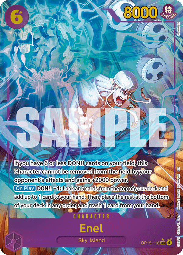 Enel (Character) (OP15-118) (SEC) (Alternate Art)