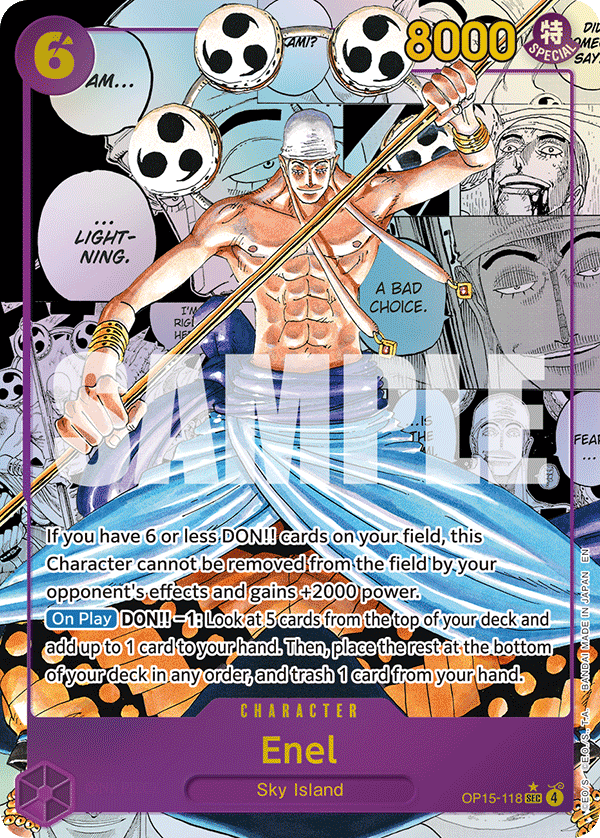 Enel (Character) (OP15-118) (SEC) (Alternate Art) (Manga Rare)