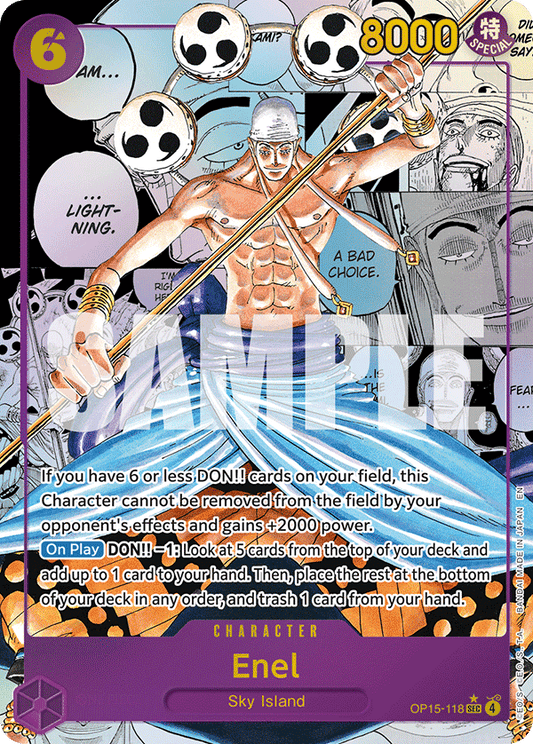 Enel (Character) (OP15-118) (SEC) (Alternate Art) (Manga Rare)