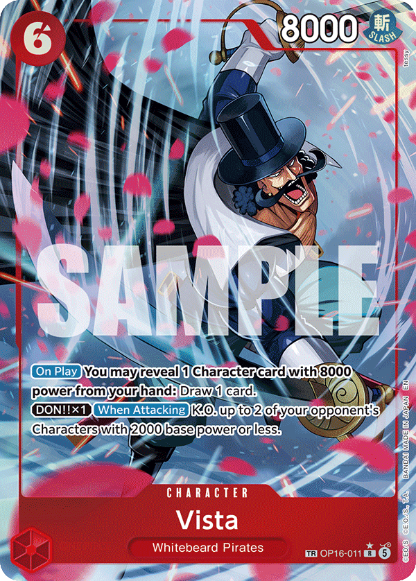 Vista (Character) (OP16-011) (TR) (Alternate Art)