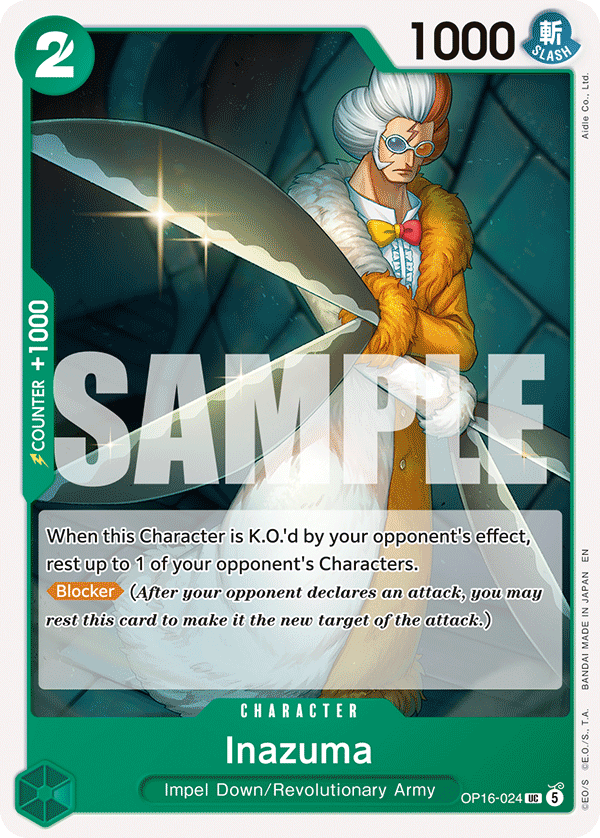 Inazuma (Character) (OP16-024) (UC)