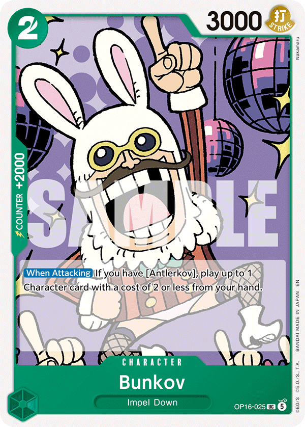 Bunkov (Character) (OP16-025) (UC)