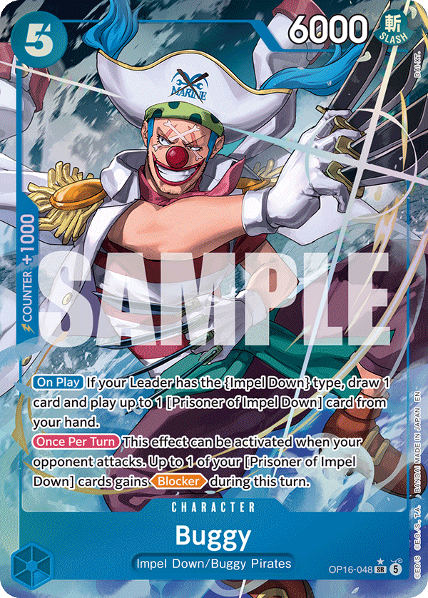 Buggy (Character) (OP16-048) (SR) (Alternate Art)