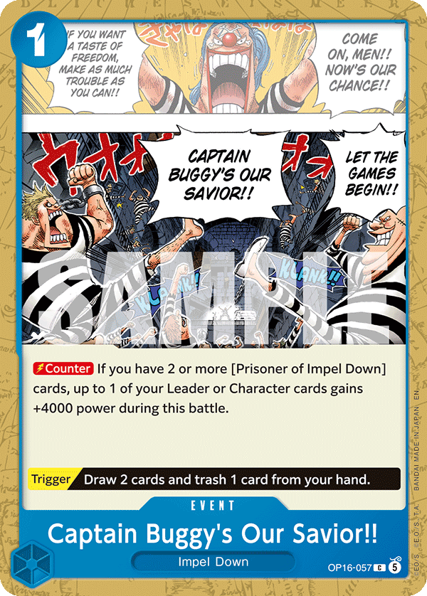 Captain Buggy's Our Savior!! (Event) (OP16-057) (C)