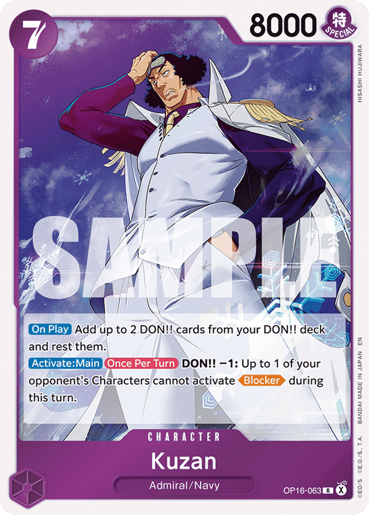 Kuzan (Character) (OP16-063) (R)