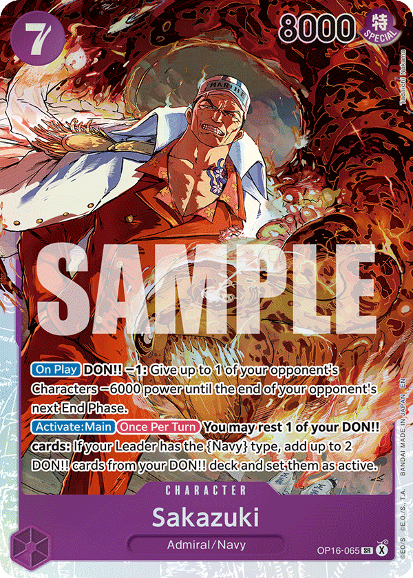 Sakazuki (Character) (OP16-065) (SR)