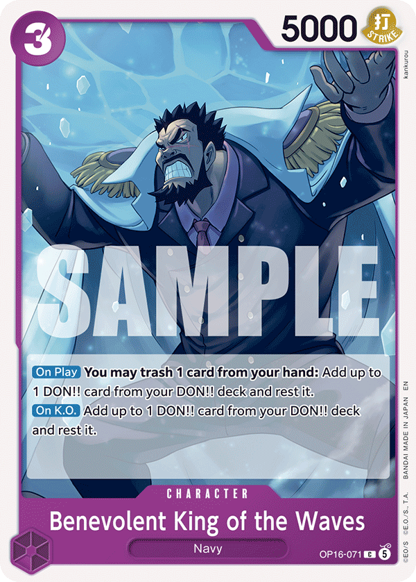 Benevolent King of the Waves (Character) (OP16-071) (C)