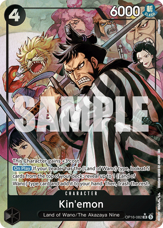 Kin'emon (Character) (OP16-082) (SR) (Alternate Art)
