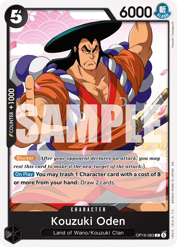 Kouzuki Oden (Character) (OP16-083) (C)
