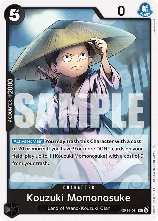 Kouzuki Momonosuke (Character) (OP16-084) (UC)