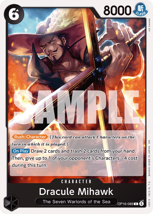 Dracule Mihawk (Character) (OP16-089) (C)