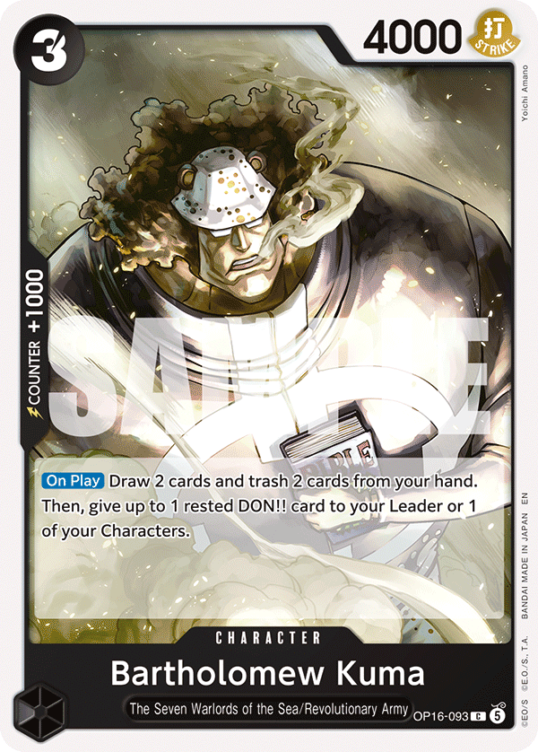Bartholomew Kuma (Character) (OP16-093) (C)