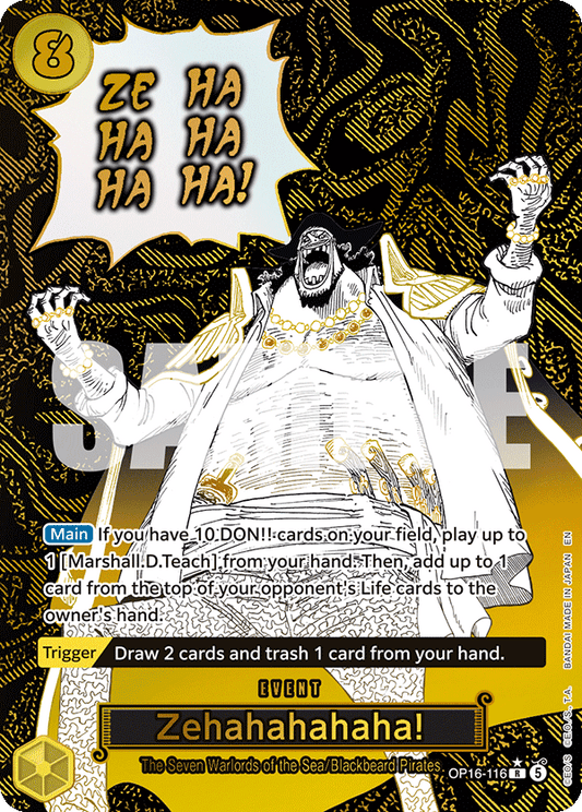 Zehahahahaha! (Event) (OP16-116) (R) (Alternate Art)