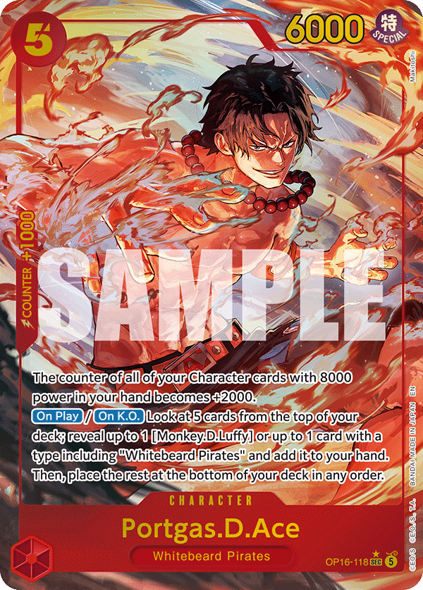 Portgas.D.Ace (Character) (OP16-118) (SEC) (Alternate Art)