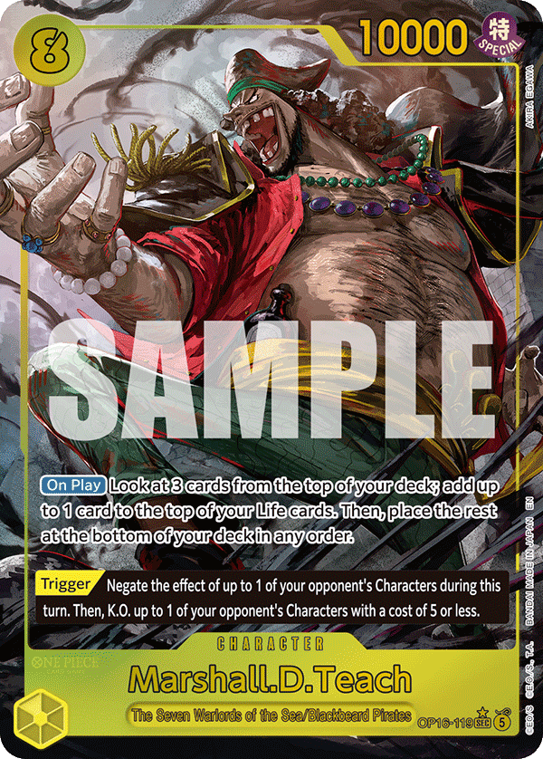 Marshall.D.Teach (Character) (OP16-119) (SEC) (Alternate Art)