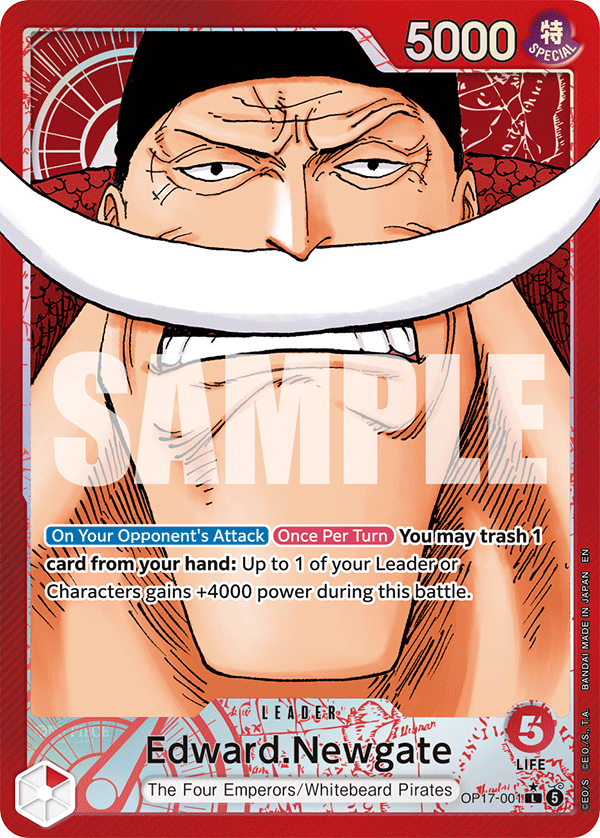 Edward.Newgate (Leader) (OP17-001) (L) (Alternate Art)