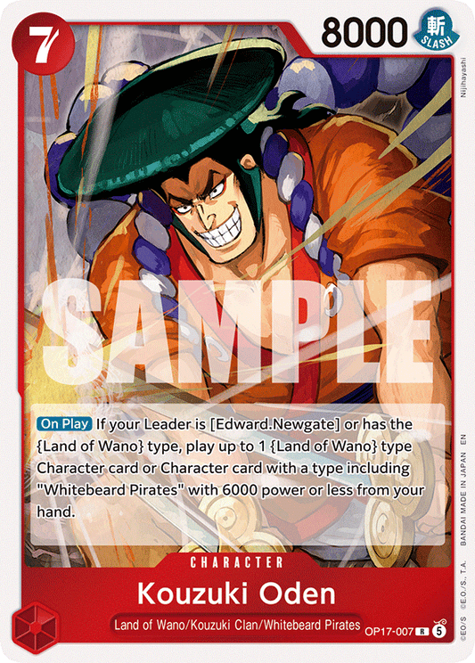 Kouzuki Oden (Character) (OP17-007) (R)