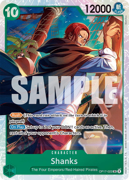 Shanks (Character) (OP17-022) (SR)