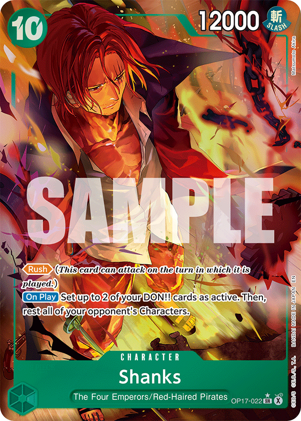 Shanks (Character) (OP17-022) (SR) (Alternate Art)