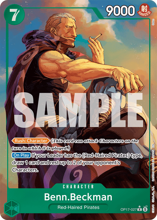 Benn.Beckman (Character) (OP17-027) (R) (Alternate Art)