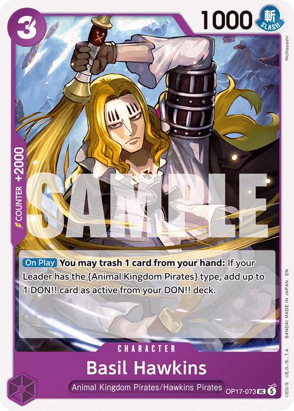 Basil Hawkins (Character) (OP17-073) (UC)