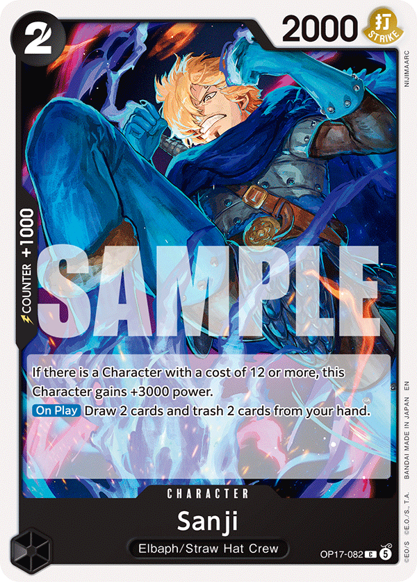 Sanji (Character) (OP17-082) (C)