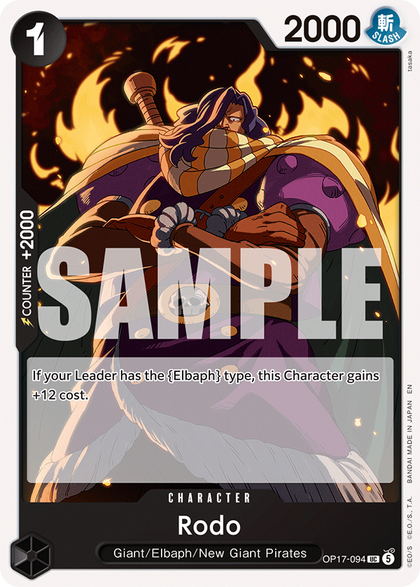 Rodo (Character) (OP17-094) (UC)