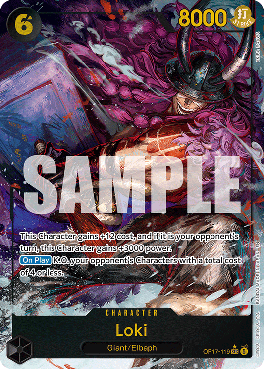 Loki (Character) (OP17-119) (SEC) (Alternate Art)