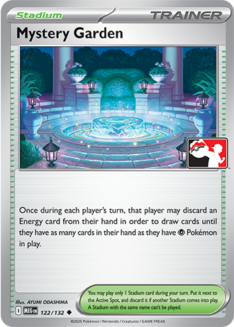 Mystery Garden (Stadium) (PPS9-MEG-122/132) (Uncommon) (Play! Pokémon Stamp)