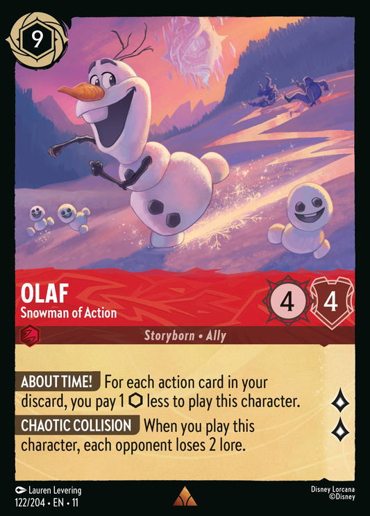 Olaf - Snowman of Action (Dreamborn - Hero)(122/204 EN 11) (R)