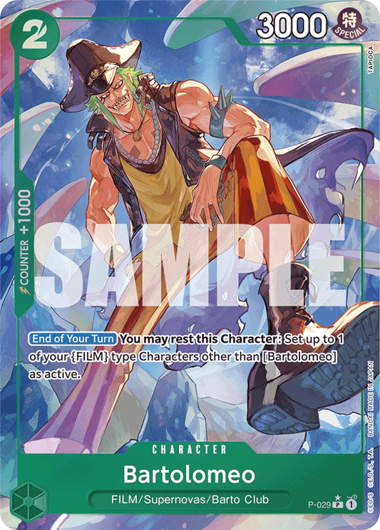 Bartolomeo (Character) (P-029) (PRB01 Reprint) (P) (Full Art)