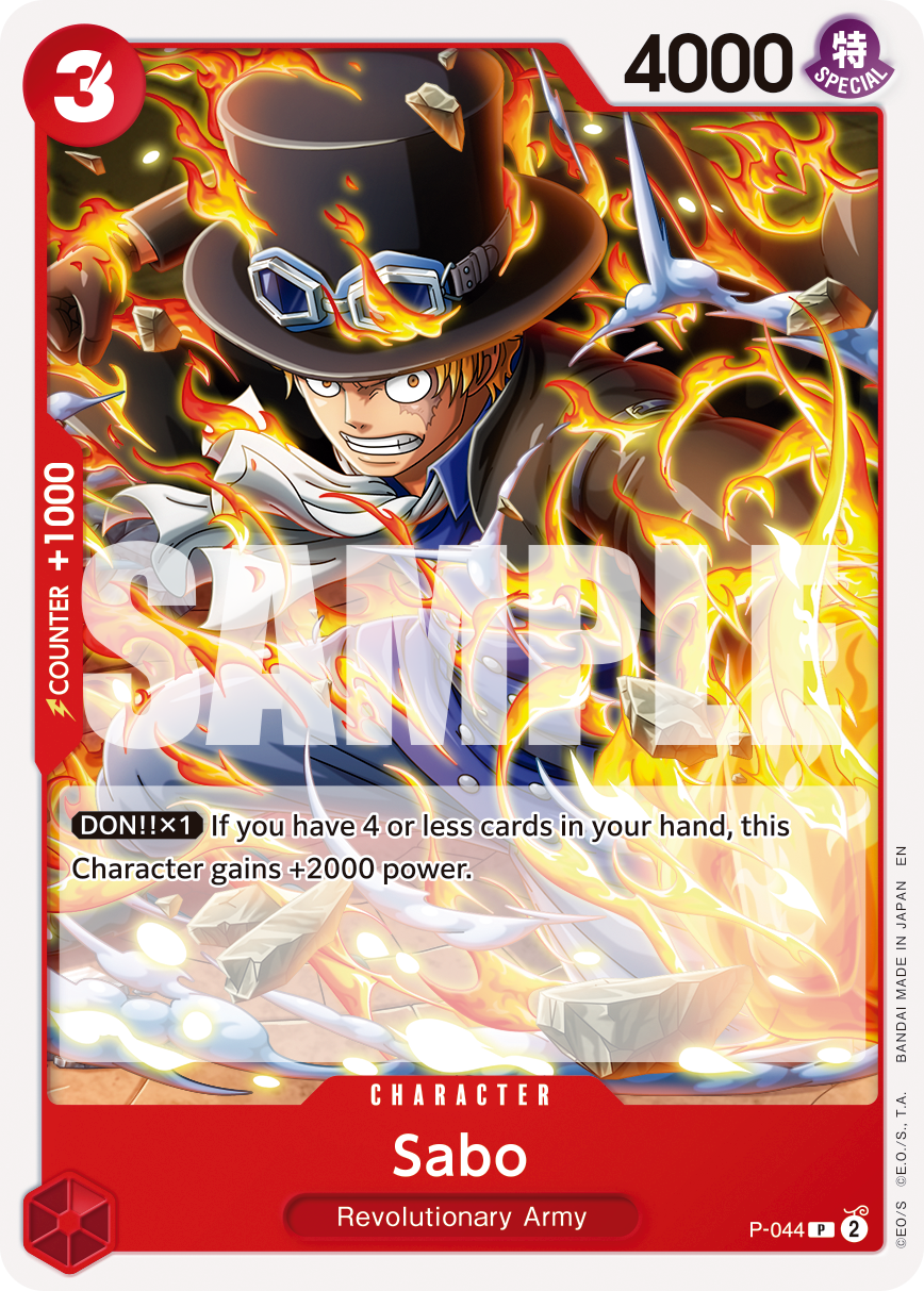 Sabo (Character) (P-044) (P) (NON-FOIL) (PRB02)
