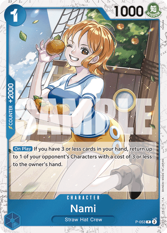 Nami (Character) (P-053) (PRB01 Reprint) (P) (Jolly Roger Stamp)