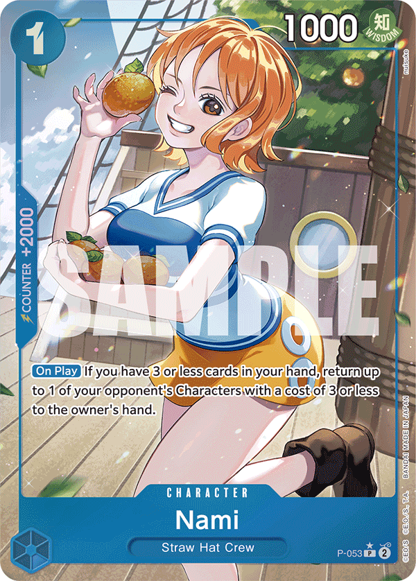 Nami (Character) (P-053) (PRB01 Reprint) (P) (Full Art)