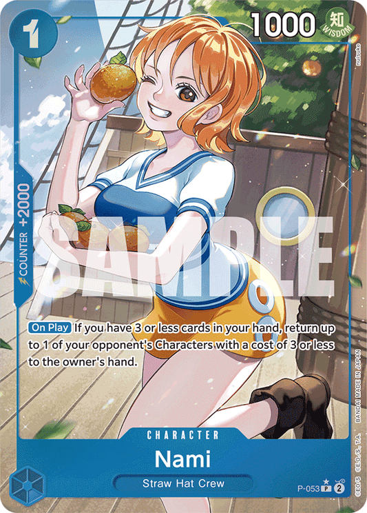 Nami (Character) (P-053) (PRB01 Reprint) (P) (Full Art)