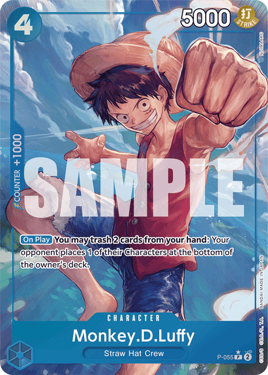 Monkey D Luffy (Character) (P-055) (PRB01 Reprint) (P) (Full Art)