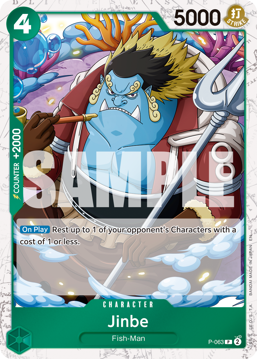 Jinbe (Character) (P-063) (P) (FOIL) (PRB02)