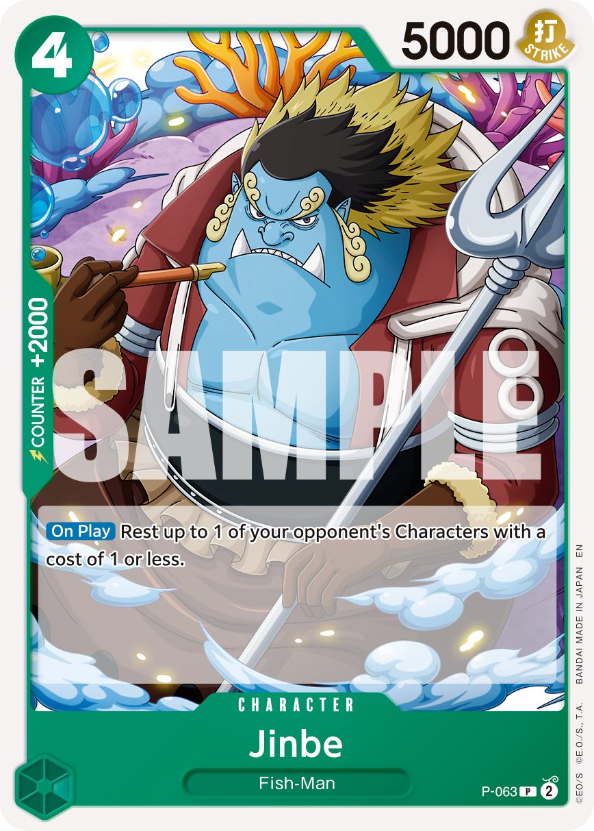 Jinbe (Character) (P-063) (P) (NON-FOIL) (PRB02)