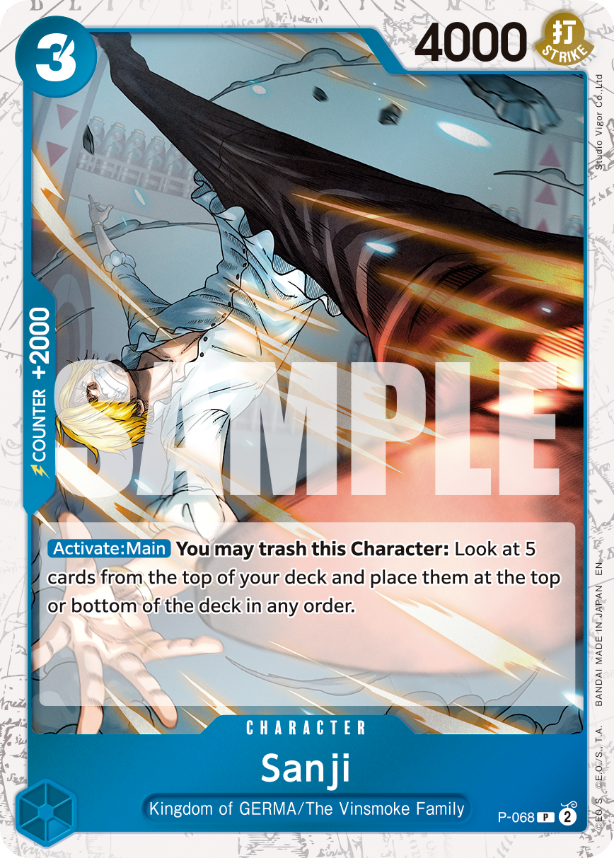 Sanji (Character) (P-068) (P) (Pirate Foil) (PRB02)