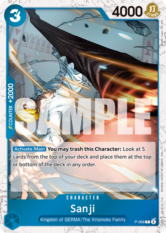 Sanji (Character) (P-068) (P) (Pirate Foil) (PRB02)